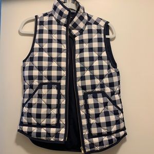 J Crew Gingham Vest